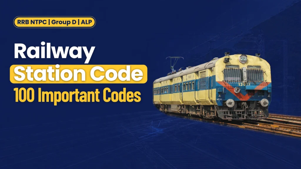 Railway Station Code List 100 Important Codes in Hindi