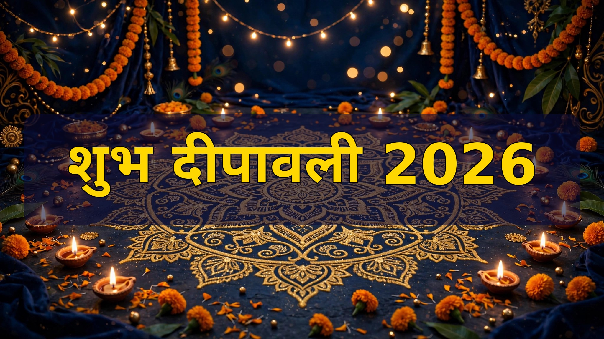 Shubh Deepawali 2026 poster in Hindi